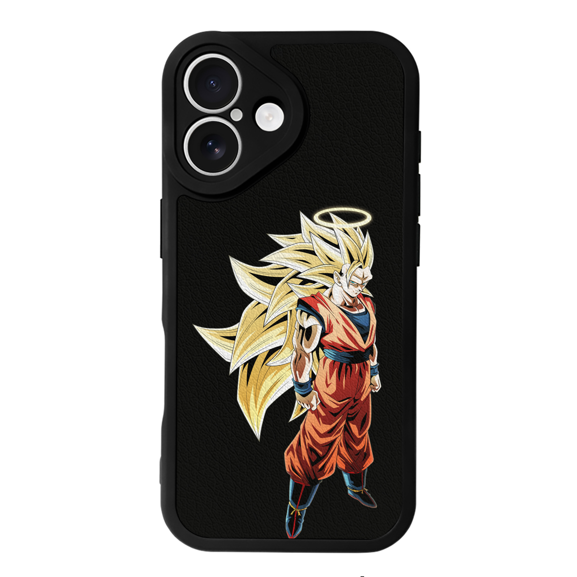 （画像用） ドラゴンボール 孫悟空（そん ごくう）Son Goku カカロット DRAGON BALL Kakarotto 【iPhone 16シリーズ対応】シリコンスマホケース（レザー調） 材質：シリコン
